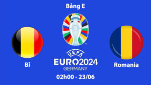 Bỉ vs Romania euro 2024 jun88